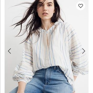 Madewell Peasant Top in Stripe